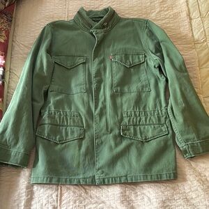 Levi's Green Military-Style Cotton Jacket